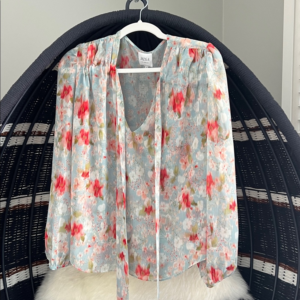 MISA Los Angeles Floral Blouse XS